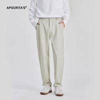 Pantalon décontracté pour homme en coton mélangé, coupe slim, taille élastique, confortable et respirant, collection automne-hiver 2024, K35