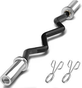 Ejercicios de acero inoxidable fijo EZ Curl Barbell Bar <span class=keywords><strong>para</strong></span> entrenamiento - Product Image 1