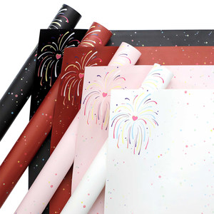 <span class=keywords><strong>Papel</strong></span> de Regalo para Ramos de Flores con Diseño de Fuegos Artificiales, <span class=keywords><strong>Papel</strong></span> de Regalo para Ramos de Flores Estilo Coreano, <span class=keywords><strong>Papel</strong></span> de Regalo Personalizado para Flores - Product Image 1