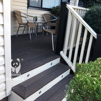 Nouvelle planche de terrasse en composite bois-plastique (WPC) à clipser, antidérapante, imperméable, écologique, grain de bois 3D, pour extérieur