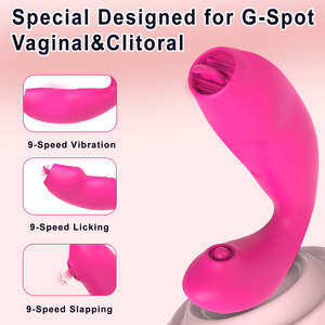 Vibratore a forma di lingua per stimolazione clitoridea, dispositivo per masturbazione femminile, giocattolo sessuale per adulti - Product Image 4