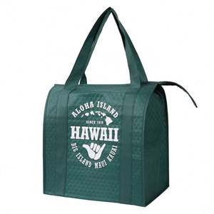 Recycled Grocery Food Delivery <b>Extra</b> <b>Large</b> Non Woven Insulated Tote Food Bag Sac Cooler Bag Catering Food Thermal Tote Bag - Product Image 1