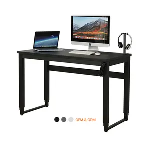 Banco de trabajo de pie de 4 Patas, escritorio de trabajo para juegos con 1200x600mm, altura ajustable, Manual