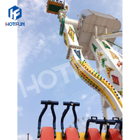 Ekstrem Booster Scream Ride Açık Hava Heyecan Karnavalı Eğlence Parkı Oyuncakları 360 Derece Dönen Heyecan Verici Booster Oyuncağı Satılık