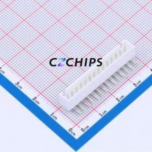 WAFER-HA2.54-14PWZ Wire-to-Board Pin Header Bent Lead Through Hole,P=2.5mm Connector 1x14P 2.5mm Right Angle Insert XHB - Product Image 1