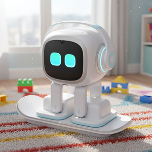 Robot Mascota <span class=keywords><strong>de</strong></span> Escritorio EMO con IA, Compañero Emocional Interactivo Inteligente con Control por Voz ChatGPT para el Hogar y la Oficina, Regalo con Control por Aplicació<span class=keywords><strong>n</strong></span> - Product Image 1
