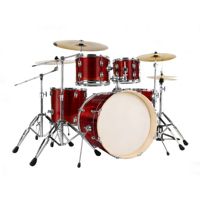 5 Parçalı Davul Seti Trampet, Floor Tom, Kick Davul, 4 Zil, Zil Standı ve Davul Taburesi ile