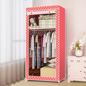 New Cheap Folding <strong>Plastic</strong> Canvas Fabric Clothes Storage Organiser Wardrobe Bedroom Furniture <strong>Cupboard</strong> - Product Image 6