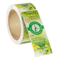 Étiquettes autocollantes personnalisées en rouleau, étanches, pour aliments, impression couleur, autocollants en vinyle, emballage pour bonbons, gâteaux, en-cas