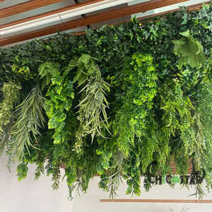 Cây treo tường nhân tạo phong cách rừng nhiệt đới, thiết kế mới, tường cỏ xanh trang trí nhà cửa ngoài trời, dùng cho đám cưới và các dịp khác - Product Image 5