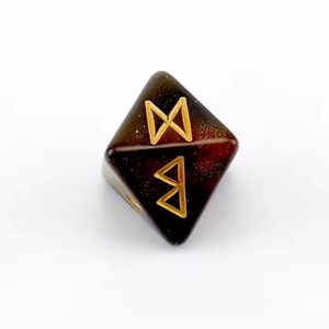 Dados de Runas de 8 lados Constelación Europea americana Misterioso erudito Dados de la suerte Resina Sueño Cielo estrellado Dados Luen - Product Image 3