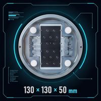 Marqueur de trottoir solaire LED réfléchissant double face IP68 couleur personnalisée pour parkings