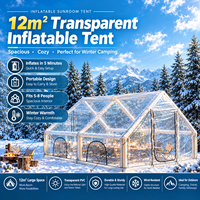 Tente à bulles gonflable, maison à bulles transparente, tente transparente pour 12 personnes, tente futuriste, tente de sport, tente pour observer les étoiles