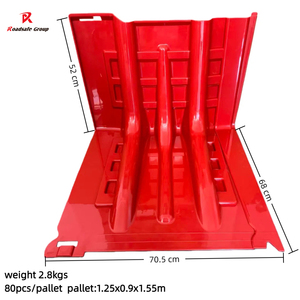 Barrera de Control de Inundaciones en Forma de L de 52x68x70.5cm, Panel de Barrera de Tráfico Anti-Inundaciones, Bloqueador de Agua - Product Image 1
