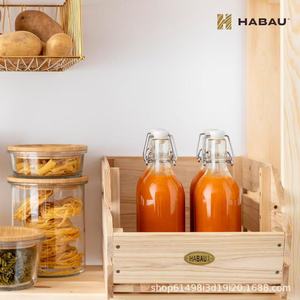 Cestas de madera para almacenamiento, cajas de madera para frutas y verduras de cocina, decoraciones para encimeras, cajas de madera apilables, para patatas y cebollas - Product Image 3