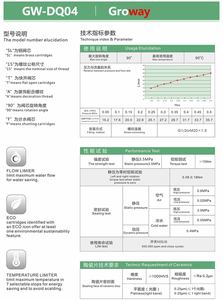 Nhanh chóng-mở Brass vòi Cartridge gốm van Core cho phòng tắm sử dụng thân thiện với môi dễ dàng làm sạch thiết kế hiện đại OEM/ODM groway - Product Image 3