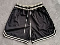 Shorts de basket-ball décontractés pour hommes, style rétro, avec ceinture élastique en maille décorée. Marque : Gymwiner