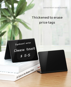 Pizarras Acrílicas Reutilizables Giratorias para Precios <span class=keywords><strong>de</strong></span> Buffet, Letreros <span class=keywords><strong>de</strong></span> Mesa, Exhibidores <span class=keywords><strong>de</strong></span> Precios <span class=keywords><strong>de</strong></span> Escritorio, Soporte para Ingredientes <span class=keywords><strong>de</strong></span> Productos - Product Image 3