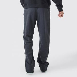 Pantalones de chándal para hombre sueltos rectos de pierna ancha con bolsillos algodón a rayas Y2K Streetwear - Product Image 3