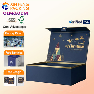 Caja <span class=keywords><strong>de</strong></span> Papel Navideña Personalizada al por Mayor, Empaque <span class=keywords><strong>de</strong></span> Cartón Plegable Sostenible <span class=keywords><strong>para</strong></span> Regalos <span class=keywords><strong>de</strong></span> Fiesta, Caja <span class=keywords><strong>de</strong></span> Regalo <span class=keywords><strong>para</strong></span> Dulces con Asa - Product Image 1