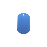 Commercio all'ingrosso di massa in bianco dog tag vuoto anodizzato dog tags in alluminio per incisione laser in bianco pet id tag
