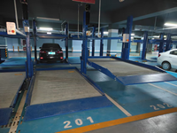 Elevador Hidráulico de Dos Postes para Estacionamiento de Autos