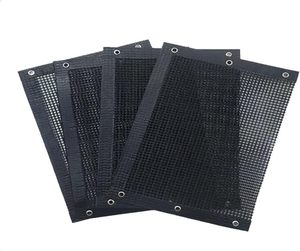Stock Available Reusable Non-Stick BBQ <b>Mesh</b> <b>Grill</b> Bags & Mats (Black/Gold Customizable Sizes) - Product Image 5