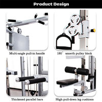 Machine de musculation Smith 123Sports pour la musculation à domicile, entraînement sportif, croisement de câbles