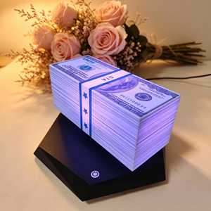 โคมไฟดอลลาร์ GTA แบบลอยแม่เหล็ก พร้อมไฟ LED เปลี่ยนสีได้ 16 สี และรีโมทคอนโทรล ไฟกลางคืนสร้างบรรยากาศเย็นสบายสำหรับวางบนโต๊ะที่บ้าน - Product Image 1