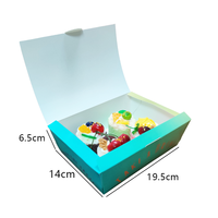 Boîte d'emballage jetable en papier pour boulangerie, personnalisée, pour gaufres, beignets et pâtisseries