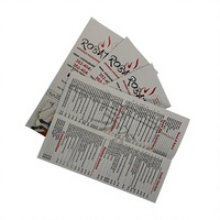 Service d'impression de menus à emporter en gros pour restaurants chinois – Faible coût pour les menus de plats à emporter et services de flyers