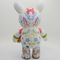 Costumes gonflables géants de 2,2 m en forme de lapin et d'ours de dessin animé pour événements et publicité – En promotion