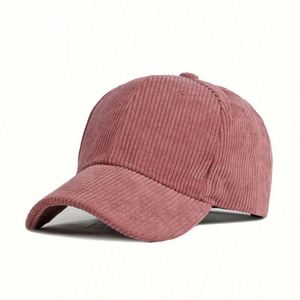 Casquette de baseball unisexe en velours côtelé de haute qualité, en gros, en stock, avec logo personnalisé, motif commun, 6 panneaux, pour l'extérieur - Product Image 5