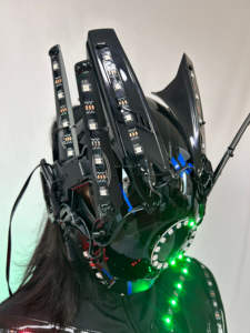 Costume de robot pixel numérique LED pleine couleur Kryoman <span class=keywords><strong>David</strong></span> <span class=keywords><strong>Guetta</strong></span> Future Clothing, marcheur sur échasses, pour adultes, fête de célébration, salle de bal - Product Image 6