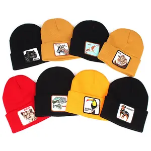 Men's Warm Winter Ski Animal Series Knitted Beanie Hat beanies designer hats and caps women wholesale