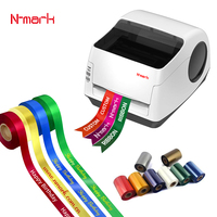 N-mark Chine 2025 Machine d'impression de taffetas de ruban de satin pour la boutique de cadeaux funéraires, imprimante numérique de feuille de timbre chaud