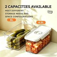 Récipient Alimentaire Hermétique 45L 65L Plastique Boîte Céréales pour Fruits Légumes avec Minuterie Compte-gouttes et Tasse à M