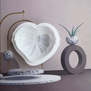Wholesale Custom Food Grade Silicone Single Bow Heart Mousse Cake <b>Mold</b> - Product Image 3