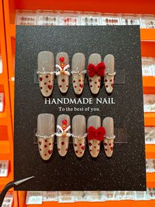 Lujo hecho a mano reutilizable 3D impreso flor prensa-en las <span class=keywords><strong>uñas</strong></span> nueva moda inscrito flor diseño para manicura belleza-venta al por mayor - Product Image 6