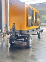 Générateur diesel sur remorque 80 kW, moteur Cummins, groupe électrogène mobile tractable 100 kVA, faible consommation de carburant pour chantier de construction et exploitation minière