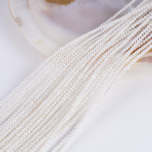 Promotion en gros : Perles de bouton rondes naturelles d'eau douce de 2,5 à 3 mm, perles semi-finies en ABS pour accessoires de collier DIY - Product Image 5