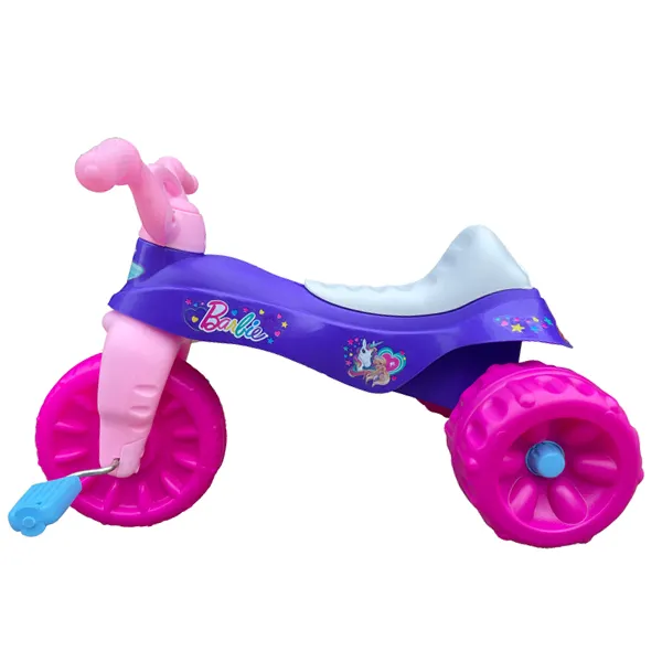 Mainan berkendara bayi sepeda roda tiga, mobil mainan sepeda dengan tiga roda untuk anak perempuan 2-5 tahun