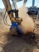 Compacteur hydraulique monté sur excavatrice de 3 tonnes pour un compactage rapide du sol