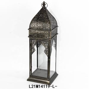 Luckywind Phong Cách Cổ Điển Pháp Đau Khổ Kim Loại Đèn Lồng Nến - Product Image 3