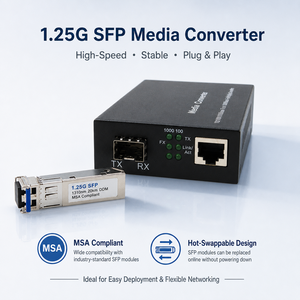 Convertidor <span class=keywords><strong>de</strong></span> <span class=keywords><strong>Medios</strong></span> SFP Gigabit <span class=keywords><strong>de</strong></span> Escritorio SunSoont, Unidad <span class=keywords><strong>de</strong></span> Conversión <span class=keywords><strong>de</strong></span> <span class=keywords><strong>Fibra</strong></span> <span class=keywords><strong>Óptica</strong></span> <span class=keywords><strong>a</strong></span> <span class=keywords><strong>Ethernet</strong></span> RJ45 para Proyectos <span class=keywords><strong>de</strong></span> Extensión <span class=keywords><strong>de</strong></span> Señal <span class=keywords><strong>de</strong></span> Red - Product Image 3