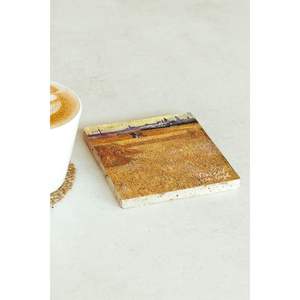 Série Vincent Van Gogh, lot de 20 sous-verres en pierre, design carré, pour entreprise, cadeau ou promotion - Product Image 2