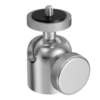 Mit 1/4 3/8 Fadenhalterung Ballkopf Panorama-Stativ Mini-Aluminiumlegierung 360 Grad drehbar DSLR-Kamera-Ständer LED-Lichthalterung