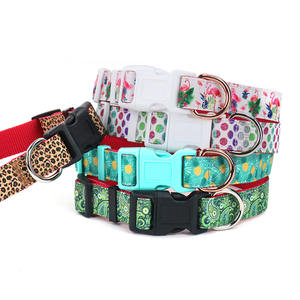 Formation No Pull Réglable En Nylon Durable Collier Pour Animaux De Compagnie <span class=keywords><strong>Rose</strong></span> Flamingo Motif Ruban Colliers De Chien en Stock - Product Image 6