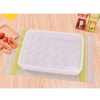 Boîte à œufs support 24 grilles, cuisine, haute transparence Design de haute qualité boîte de rangement des œufs, plateau à œufs pour réfrigérateur