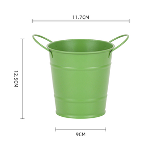 <span class=keywords><strong>Pot</strong></span> <span class=keywords><strong>de</strong></span> fleurs décoratif d'intérieur en fer galvanisé écologique, nouveau style, <span class=keywords><strong>petit</strong></span> seau à fleurs, prix abordable - Product Image 1